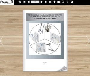 DENIA ir VGTU leidiniai Ventiliuojami fasadai su keraminių plytų, gelžbetoninių plokščIų ir natūralaus akmens apdariniu sluoksniu featured image