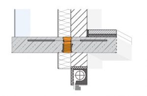 Gembinių balkonų įdėtinės armavimo detalės su izoliaciniu intarpu HALFEN HIT. Denia Solutions